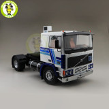 1/18 ROAD KINGS KK Volvo F1220 Tractor Truck 1977 Diecast Car Truck Model Toys for kids Gift White and Blue