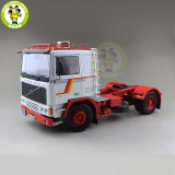 1/18 ROAD KINGS KK Volvo F1220 Tractor Truck 1977 Diecast Car Truck Model Toys for kids Gift White and Red