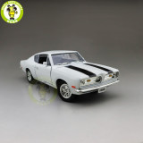 1/18 1969 PLYMOUTH BARRACUDA Road Signature Diecast Model Car Toys Boys Girls Gift