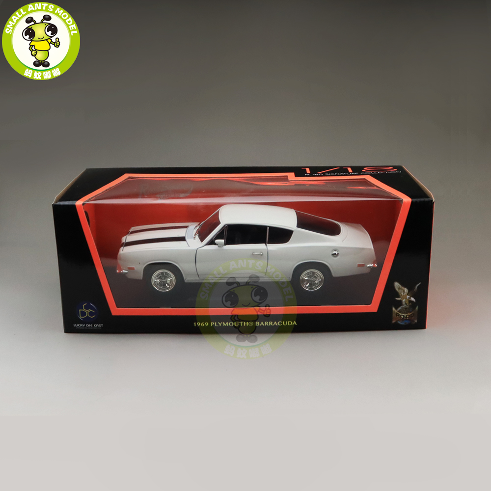 1/18 1969 PLYMOUTH BARRACUDA Road Signature Diecast Model 1/18 1969 PLYMOUTH BARRACUDA Road Signature Diecast Model