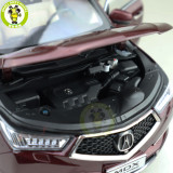 1/18 Honda ACURA MDX Sport Hybrid SUV Diecast Metal Car SUV Model Toys For Kids Boy Girl Gift Collection Hobby Red