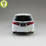 1/18 Honda Odyssey MPV Commercial vehicle Diecast Metal Car SUV MPV Model Toys Boy Girl Gift Collection Hobby White