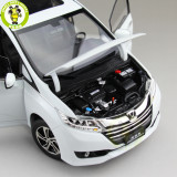 1/18 Honda Odyssey MPV Commercial vehicle Diecast Metal Car SUV MPV Model Toys Boy Girl Gift Collection Hobby White