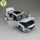 1/18 Honda Accord 10th Sedan Diecast Metal Car Model Toys Boy Girl Gift Collection Hobby White