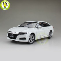 1/18 Honda Accord 10th Sedan Diecast Metal Car Model Toys Boy Girl Gift Collection Hobby White