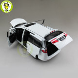 1/18 Honda Odyssey MPV Commercial vehicle Diecast Metal Car SUV MPV Model Toys Boy Girl Gift Collection Hobby White