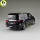 1/18 Honda MPV Odyssey Commercial vehicle Diecast Metal MPV Car SUV Model Toys Boy Girl Gift Collection Hobby Dark Blue
