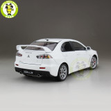 1/18 Mitsubishi Lancer EVO-X EVO X 10 BBS Left Steering Wheel LHD Diecast Metal Car Model Toy Boy Girl Gift Collection White