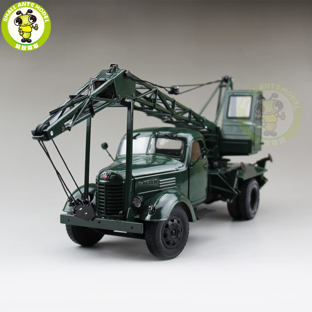 Century Dragon 1/24 Jie fang CA10 Truck Diecast Metal Car Crane Oil pipe Model 