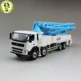 1/50 DY Actros Concrete Pump Truck Construction Machinery Diecast Model Car Blue