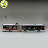 1/42 YuTong Bus ZK5180A City Bus Trolleybus Articulated bus Diecast Bus Model Gift Collection Hobby