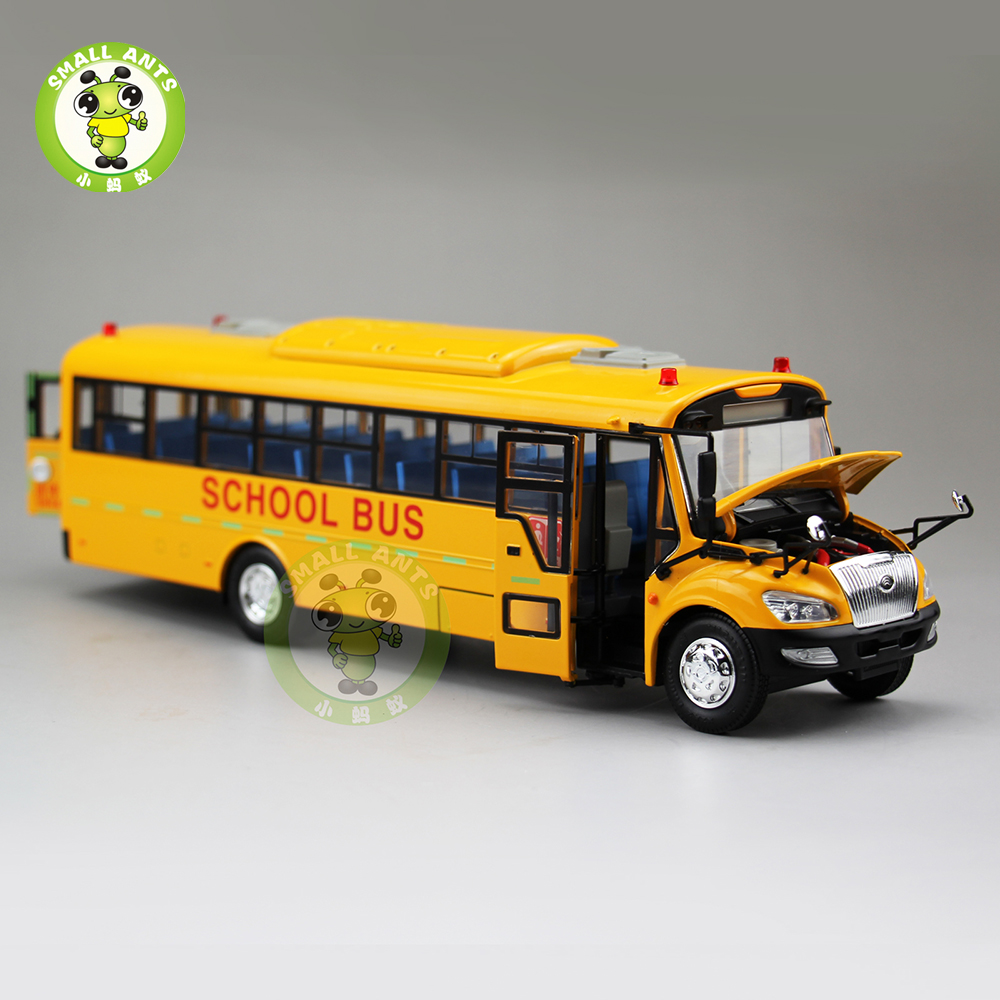 1/43 School Bus China YuTong ZK6109DX1 Diecast Metal Bus