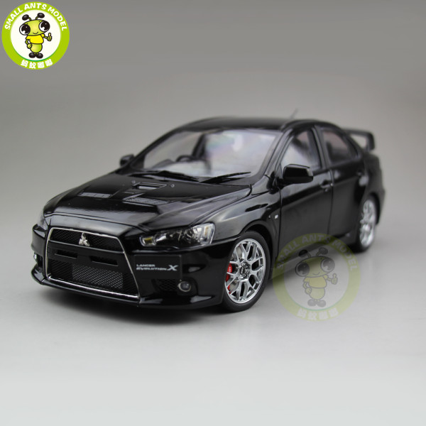 1/18 Mitsubishi Lancer EVO-X EVO X 10 BBS Right Steering Wheel RHD Diecast Metal Car Model Toy Boy Girl Gift Collection Black