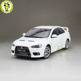 1/18 Mitsubishi Lancer EVO-X EVO X 10 BBS Left Steering Wheel LHD Diecast Metal Car Model Toy Boy Girl Gift Collection White