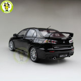 1/18 Mitsubishi Lancer EVO-X EVO X 10 Left Steering Wheel LHD Diecast Metal Car Model Toy Boy Girl Gift Collection Black