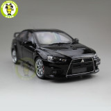 1/18 Mitsubishi Lancer EVO-X EVO X 10 BBS Right Steering Wheel RHD Diecast Metal Car Model Toy Boy Girl Gift Collection Black