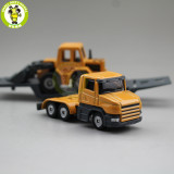 SIKU 1610 1611 1613 1616 Truck Trailer Low Loader with Excavator Bulldozer Yacht Helicopter Diecast Car Model Toys for kids gift