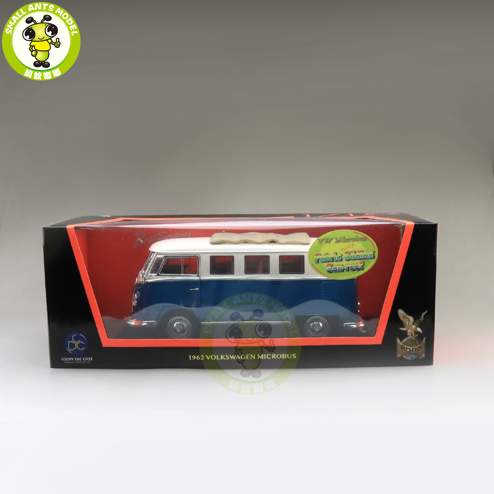 ミニカー ROAD 1962 VOLKSWAGEN MICROBUS 1962 Volkswagen Microbus Van Bus Orange/Purple 1/43 Diecast