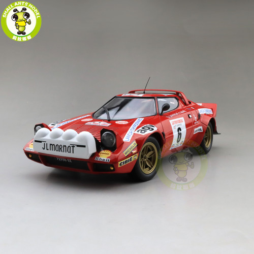 よく見る「芸能人が愛用 LANCIA Minichamps 1/18 STRATOS 1975 Corse DE Tour Winners レーシングカー