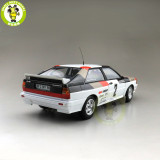 1/18 Minichamps AUDI QUATTRO MIKKOLA WINNERS INT.SWEDISH RALLY 1981  #2 Diecast Car Model Toys gifts