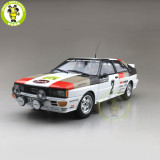 1/18 Minichamps AUDI QUATTRO MIKKOLA WINNERS INT.SWEDISH RALLY 1981  #2 Diecast Car Model Toys gifts