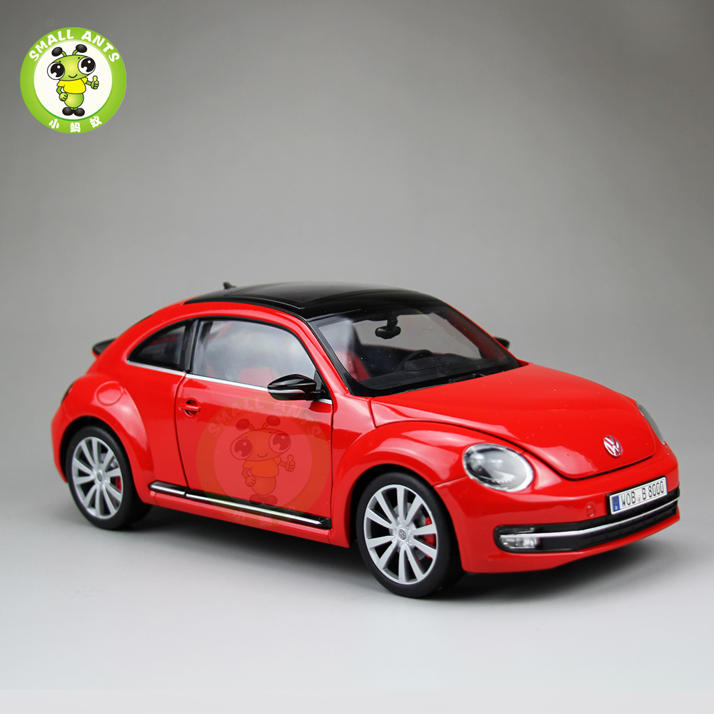 WELLY 1/18 VW ニュービートル 2012 Volkswagen New Beetle White 1/18 Diecast Car Model by