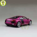 1/24 Welly Audi R8 V10 Racing Car Diecast Model Car Toys Boys Girls Gifts