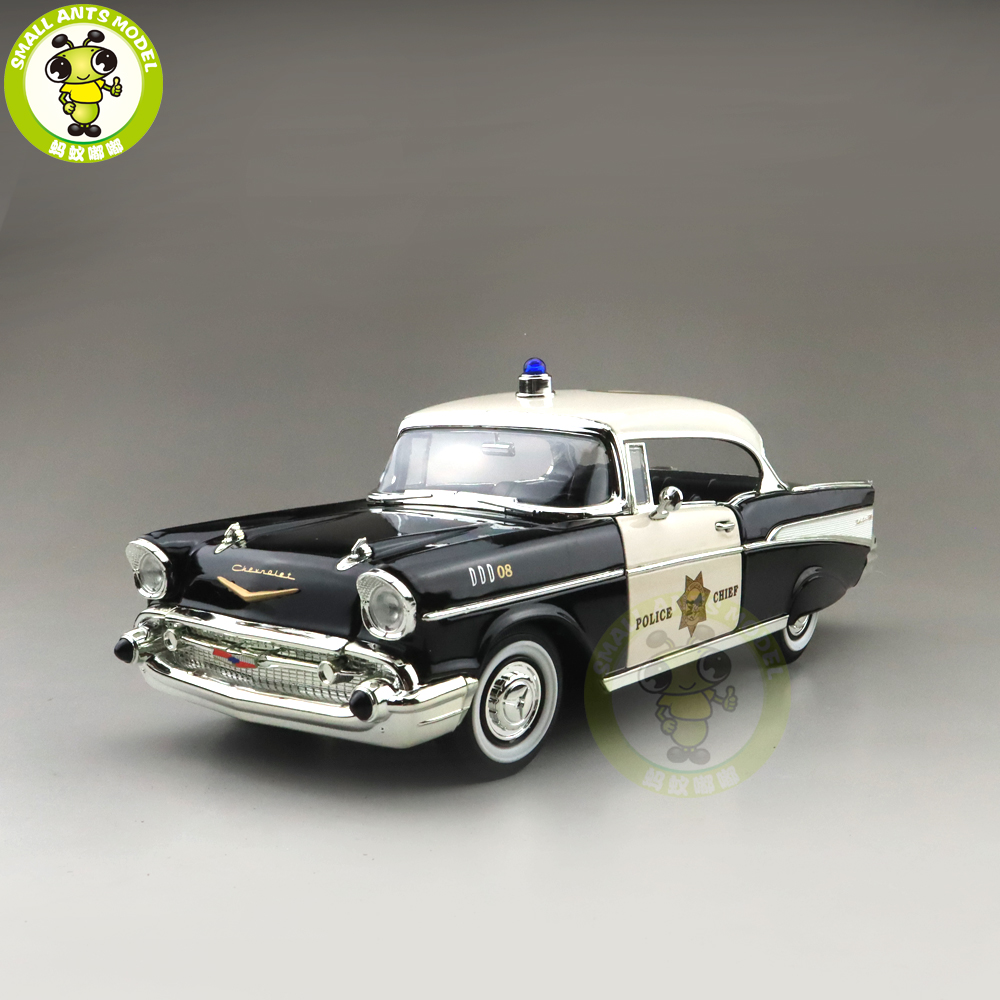 1/18 1957 Chevrolet BEL AIR Police Version Road Signature Diecast Model ...