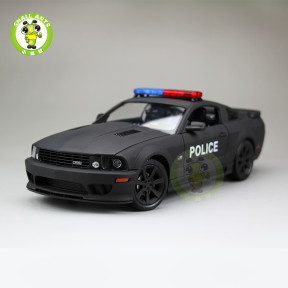 1/18 Welly Ford Mustang Saleen S281 Police Car Diecast Model Car Toys Kids Gifts