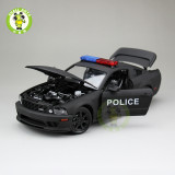 1/18 Welly Ford Mustang Saleen S281 Police Car Diecast Model Car Toys Kids Gifts