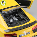 1/18 Audi R8 V10 Plus Coupe Diecast Racing CAR Model Toys Kids Gifts