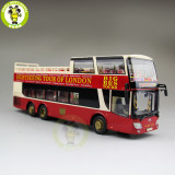 1/43 AnKai Big Bus Sightseeing Tour of London Diecast Model Car Bus Toys Kids Gifts