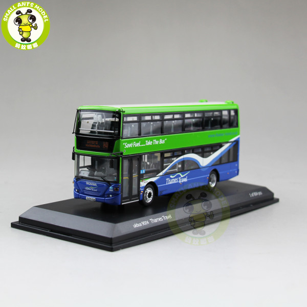 1/76 CMNL UKBUS 9004 Scania OmniCity Thames Travel diecast model car Double Decker Bus