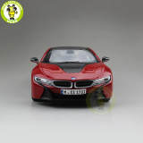 1/18 Paragon BMW i8 Electric sports car Diecast Model Car Toys kids gift collection
