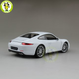 1/24 Porsche 911 991 Carrera S Welly Diecast Model Car Toys Kids Gifts