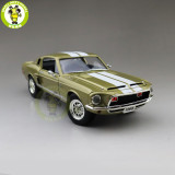 1/18 1968 Ford Shelby Mustang GT-500KR Road Signature Diecast Model Car Toys Boys Girls Gifts
