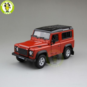 1/24 Land Rover Defender 90 Welly Diecast Model Car Suv Toys Kids Gifts