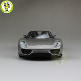1/24 Porsche 918 SPYDER open Top Welly Diecast Model Car Toys Kids Gifts