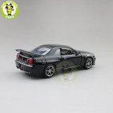 1/36 JACKIEKIM Nissan GT-R GT R R34 Diecast Model Racing Car Toys Kids Gifts
