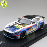 1/43 MERCEDES Benz AMG GT R Cartoon painting Almost Real Diecast Model Car Collection