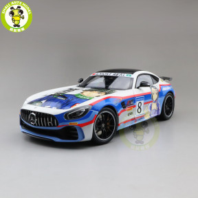 1/18 MERCEDES Benz AMG GT R Cartoon painting Almost Real Diecast Model Car Collection