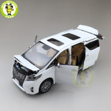 1/18 Toyota ALPHARD MPV KENGFAI Diecast Model CAR Toys kids Boy Girl Gift Collection White