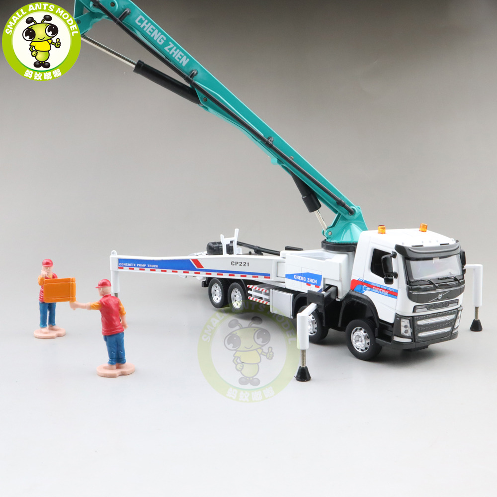 Details about   1:50 Volvo FM Concrete Pump Truck Diecast Model Toys Car Gifts with 2 Workers 