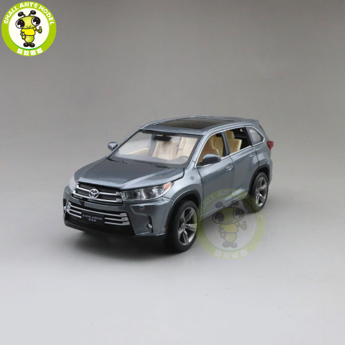 1/32 Jackiekim Toyota Highlander 2018 Diecast Model Car SUV Toys Kids Pull Back