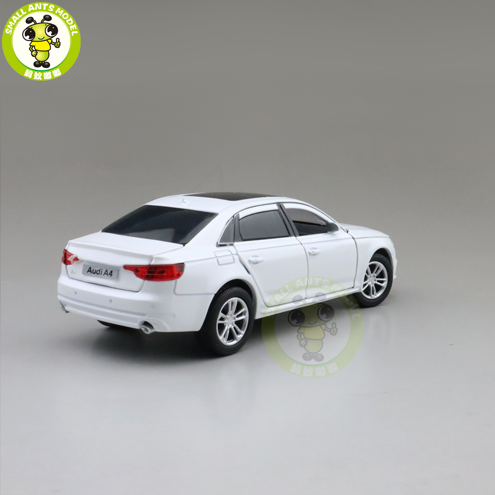 JACKIEKIM 1:32 Diecast Metal Toy Car Model Audi A4 Sound & Light Gift For Kid 
