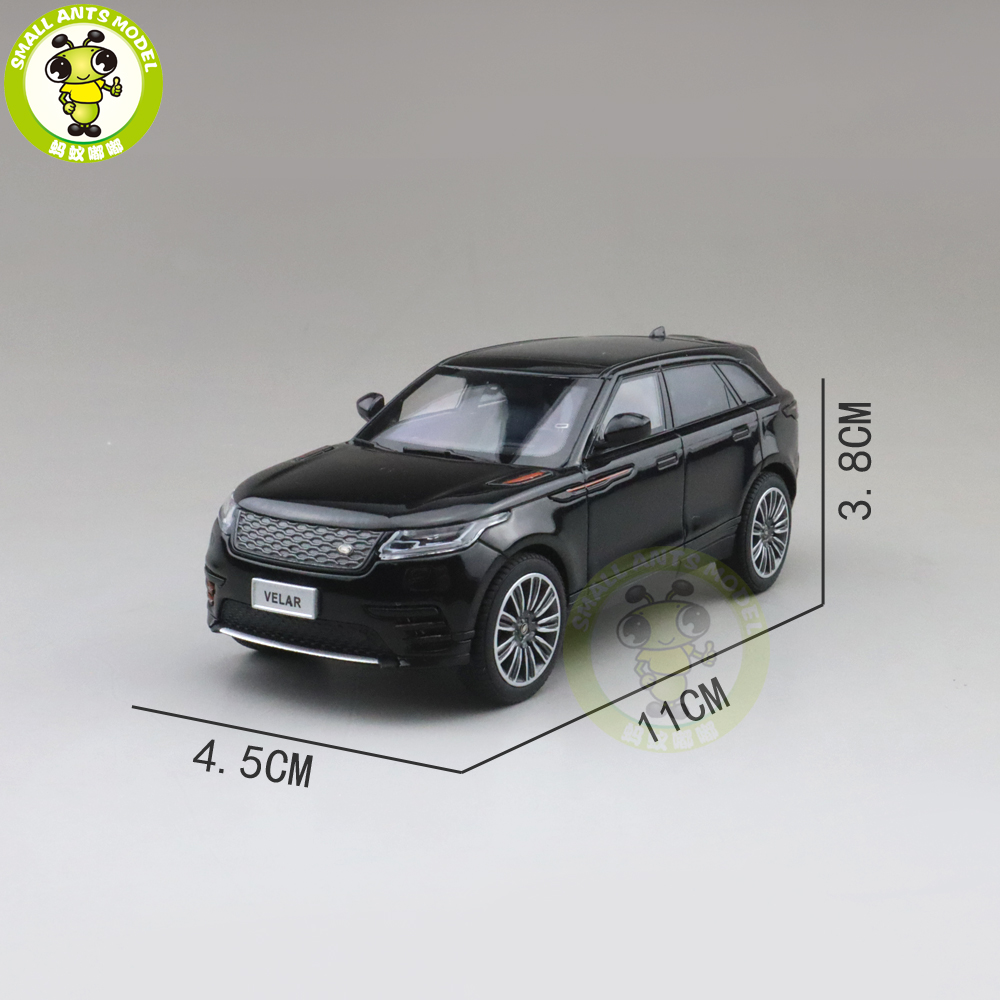 LCD 1/43 Scale Land Rover Range Rover velar Black SUV Miniature Car Model Toy 