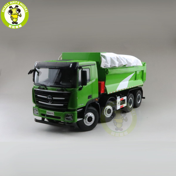 1/24 FOTON AUMAN GTL Muck Transport Vehicle Truck Diecast Model Car Green