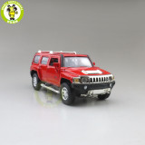 1/32 CAIPO Hummer H3 2007 Diecast Model Toys Car For Kids Pull Back Sound Gifts