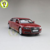 1/32 AUDI A8L Extended Light Sound Pull Back Diecast Model Toys Car Kids Gifts