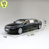 1/32 AUDI A8L Extended Light Sound Pull Back Diecast Model Toys Car Kids Gifts